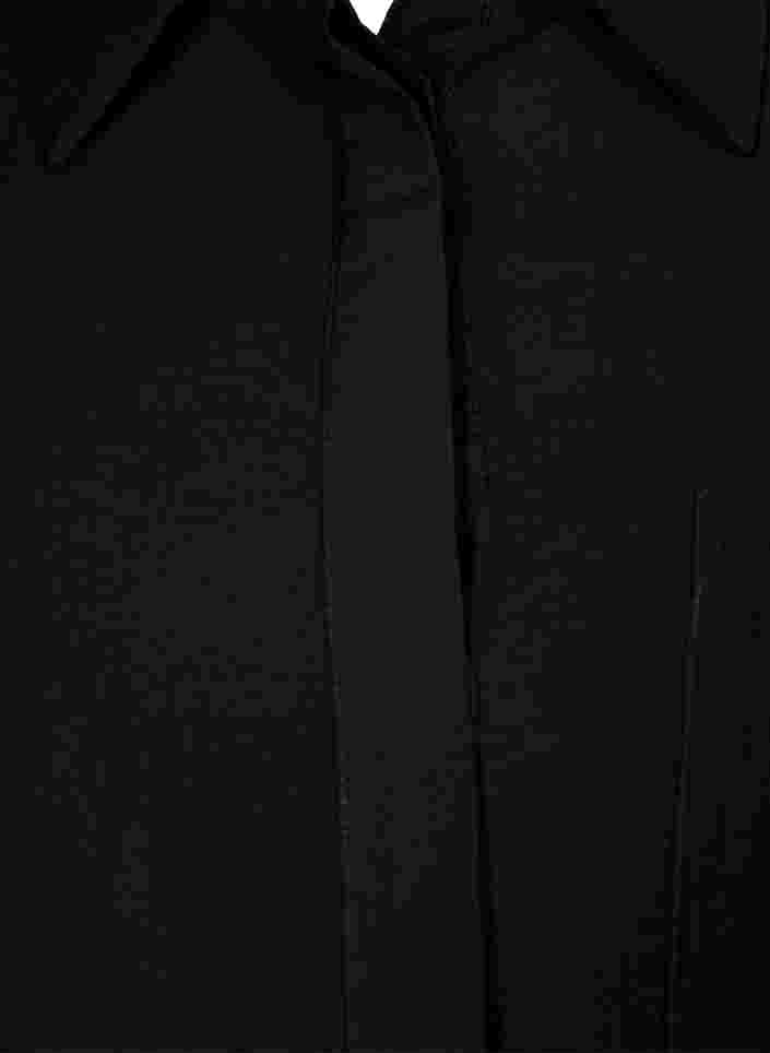 Lang hemd van viscosemix, Black, Packshot image number 2