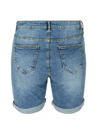 Denim shorts, Mid Blue Stone Wash, Packshot image number 1