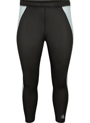 Ski-onderbroek met contrast streep, Black w. Gray Mist, Packshot image number 0