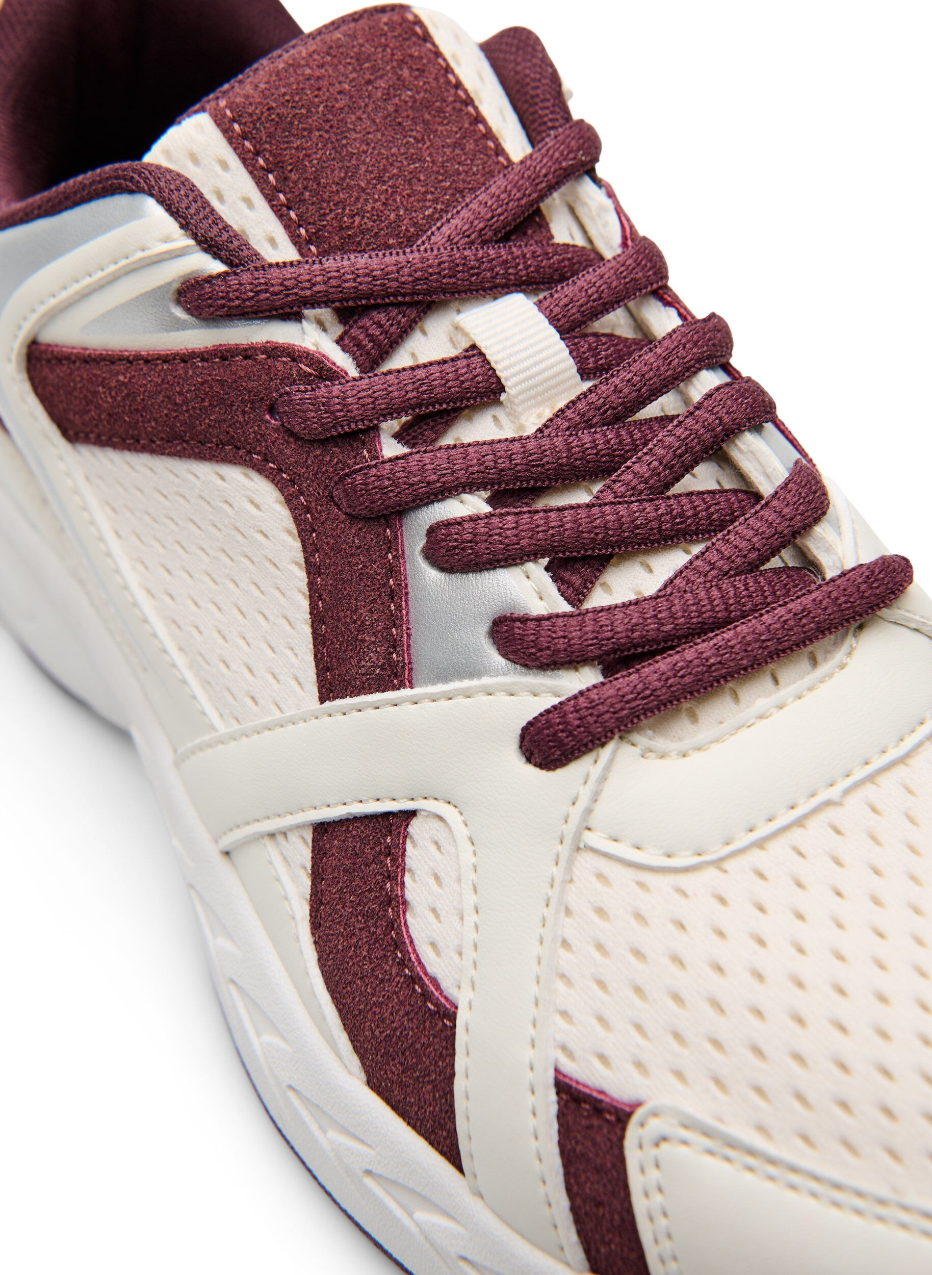 Zizzi Sportieve sneakers met mesh, Rood, Packshot image number 3