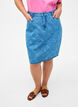 Denim rok met patroon, Light blue denim, Model image number 2