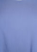 Geweven blouse met korte mouwen en ronde hals, Blauw, Packshot image number 2
