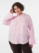 Shirt met bloemenborduursel en wijde mouwen, Roze, Model image number 0