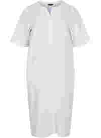 Lange blouse jurk met korte mouwen