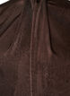 Blouse met satijnen look en ballonvorm, Bruin, Packshot image number 2