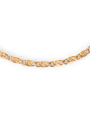 Korte goudkleurige halsketting, Gold, Packshot image number 2