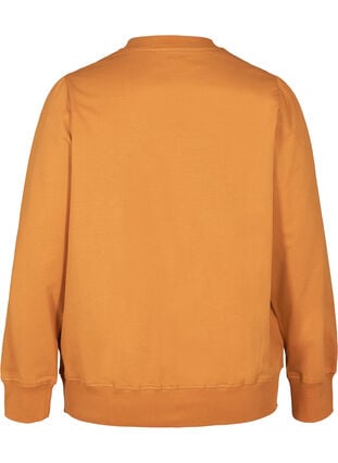 Katoenen sweatshirt met ronde hals, Thai Curry, Packshot image number 1