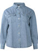 Gestreept denim overhemd met borstzakken, Light B.Denim Stripe, Packshot image number 0