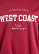 Sweatshirt met statementdetail, Rood, Packshot image number 2