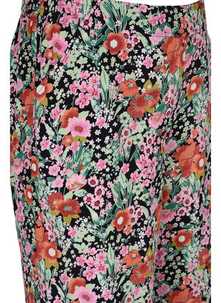 Gebloemde culotte broek met zakken, Green Flower AOP, Packshot image number 2