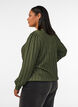 Jersey blouse met structuur en ballonsilhouet, Groen, Model image number 2