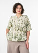 Blouse met print en 1/2 mouwen, Groen, Model image number 0