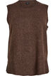 Gebreid vest met geribbelde randen, Groen, Packshot image number 0