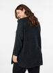Lange gebreide blouse met balknopen, Grijs, Model image number 2