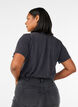 Grafisch T-shirt van biologisch katoen, Grijs, Model image number 2