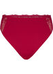 Microvezel string met kanten details, Rood, Packshot image number 0
