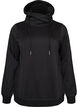 Sweatshirt met hoge kraag en zakken, Zwart, Packshot image number 0