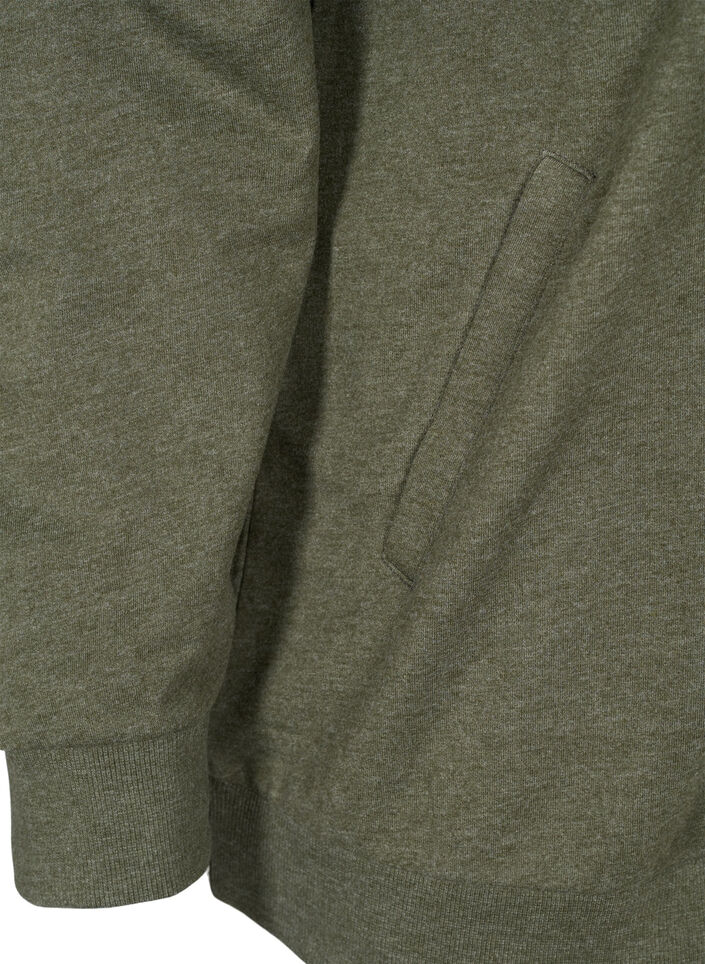 Sweat vest met ritssluiting en capuchon, Forest Night, Packshot image number 3