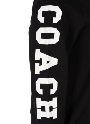 Sweatshirt met capuchon, Black w. white star, Packshot image number 2