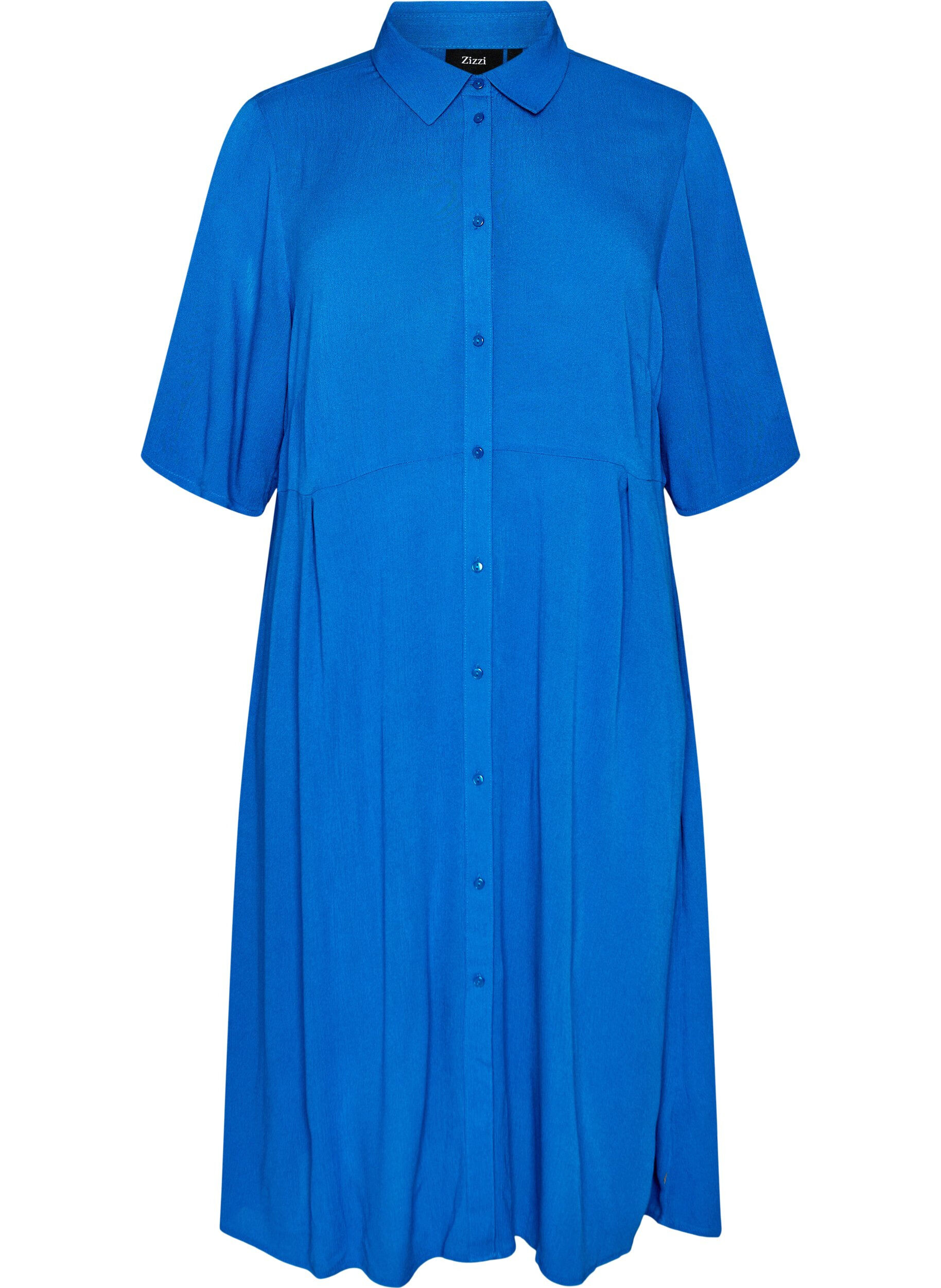 Midi shirtjurk met korte mouwen