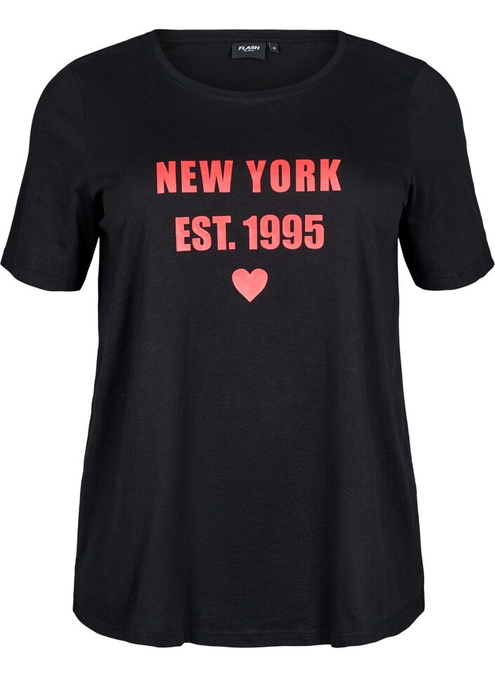 FLASH - T-shirt met motief, Zwart, Packshot image number 0