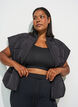 Puffer gilet met verstelbare taille, Zwart, Model image number 3