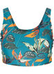 Bikinitop met print en ronde hals, Leaf Print, Packshot image number 0