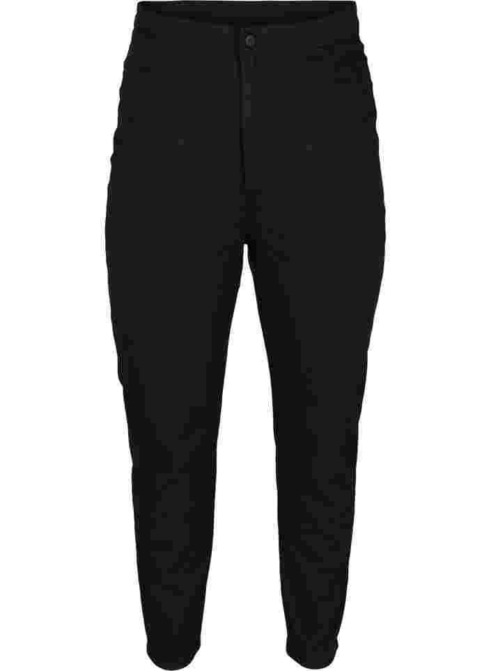Bea jeans met super hoge taille, Black, Packshot image number 0