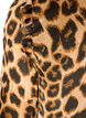 Jurk met luipaardprint en ruches, Bruin, Packshot image number 3