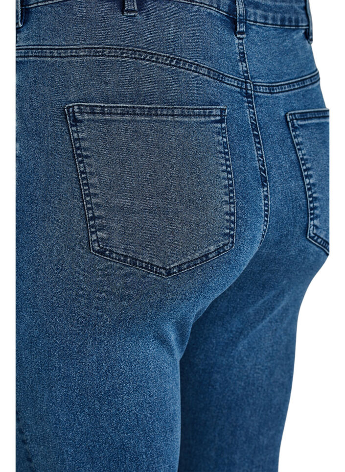 Amy super slim fit jeans met hoge taille, Blauw, Packshot image number 3