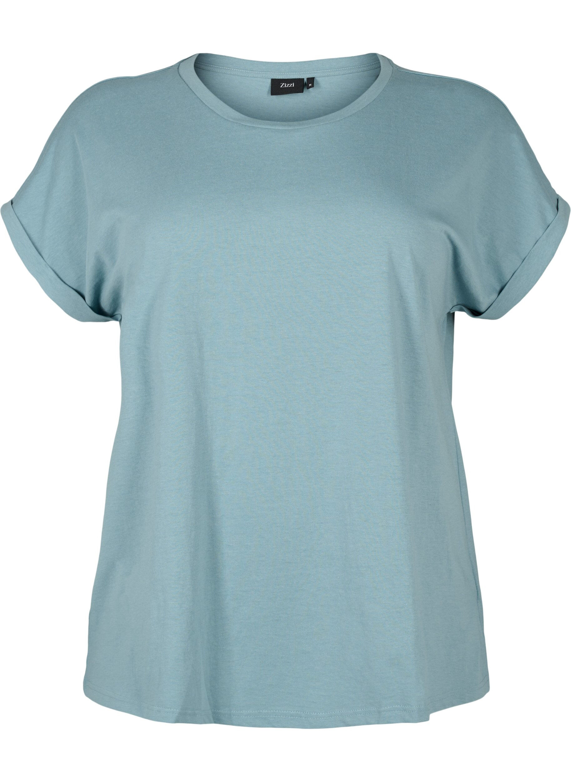 Zizzi 2-pack T-shirts met korte mouwen, Blauw, Packshot image number 2