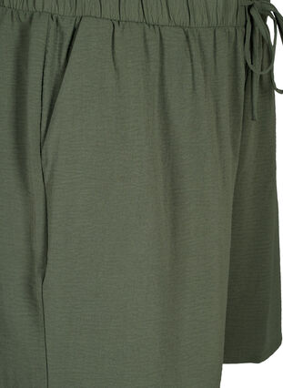 Korte broek met zakken en elastische tailleband, Thyme, Packshot image number 2