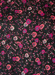 Chiffon blouse met bloemenprint en sheer mouwen, Zwart, Packshot image number 2
