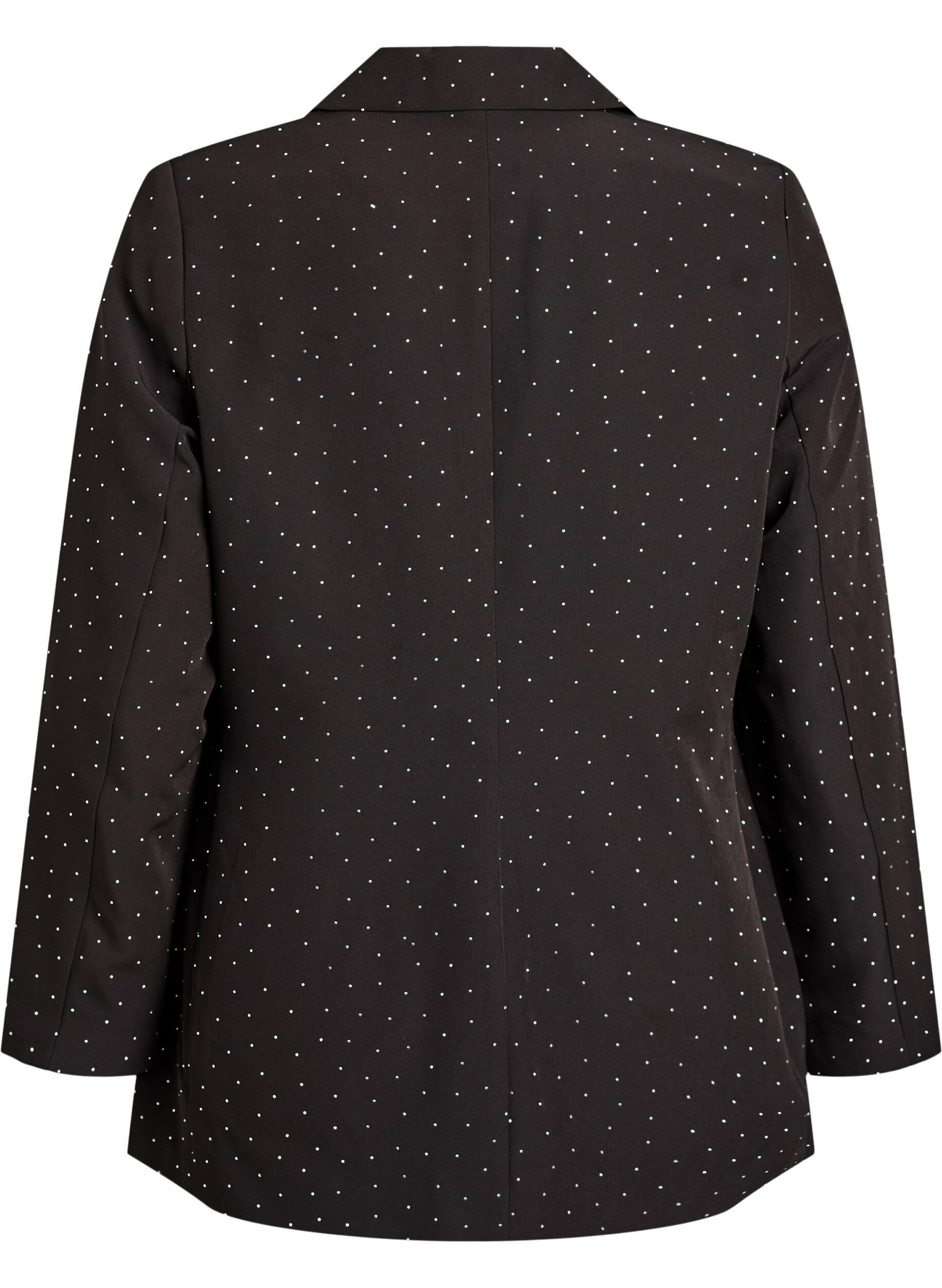 Zizzi Blazer met strass-steentjes, Zwart, Packshot image number 1