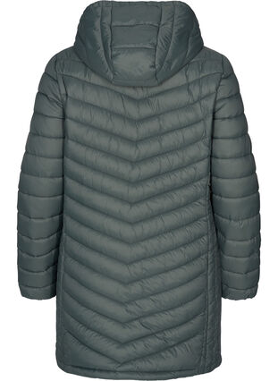 Gewatteerde lichte jas met afneembare capuchon en zakken, Urban Chic, Packshot image number 1