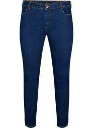 Slim-fit Emily jeans met normale taille, Dark blue