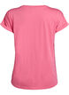 T-shirt met korte mouwen van katoenmix, Roze, Packshot image number 1