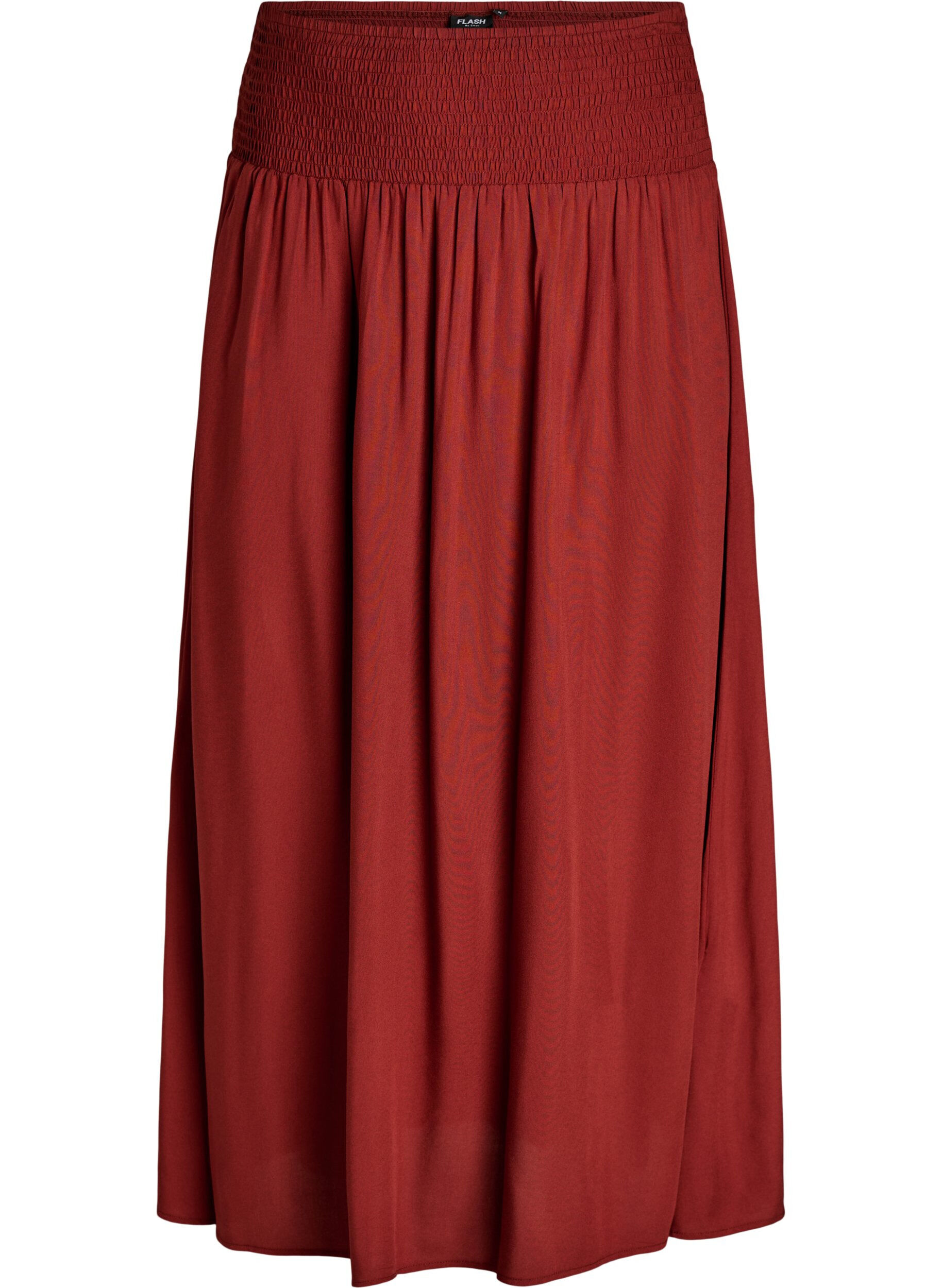 FLASH - Viscose maxi-rok met smock