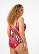 Badpak met print en wikkeleffect, Red Leopard AOP, Model image number 1