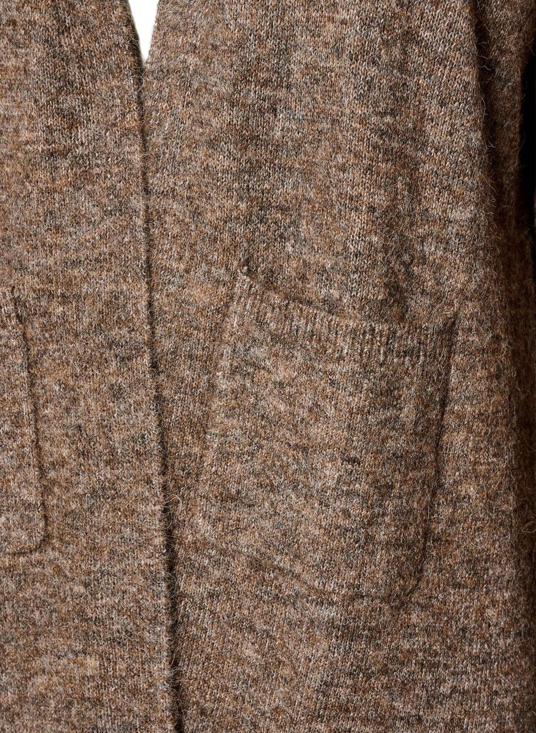 ZizziLang vest met zakken, Bruin, Packshot image number 2