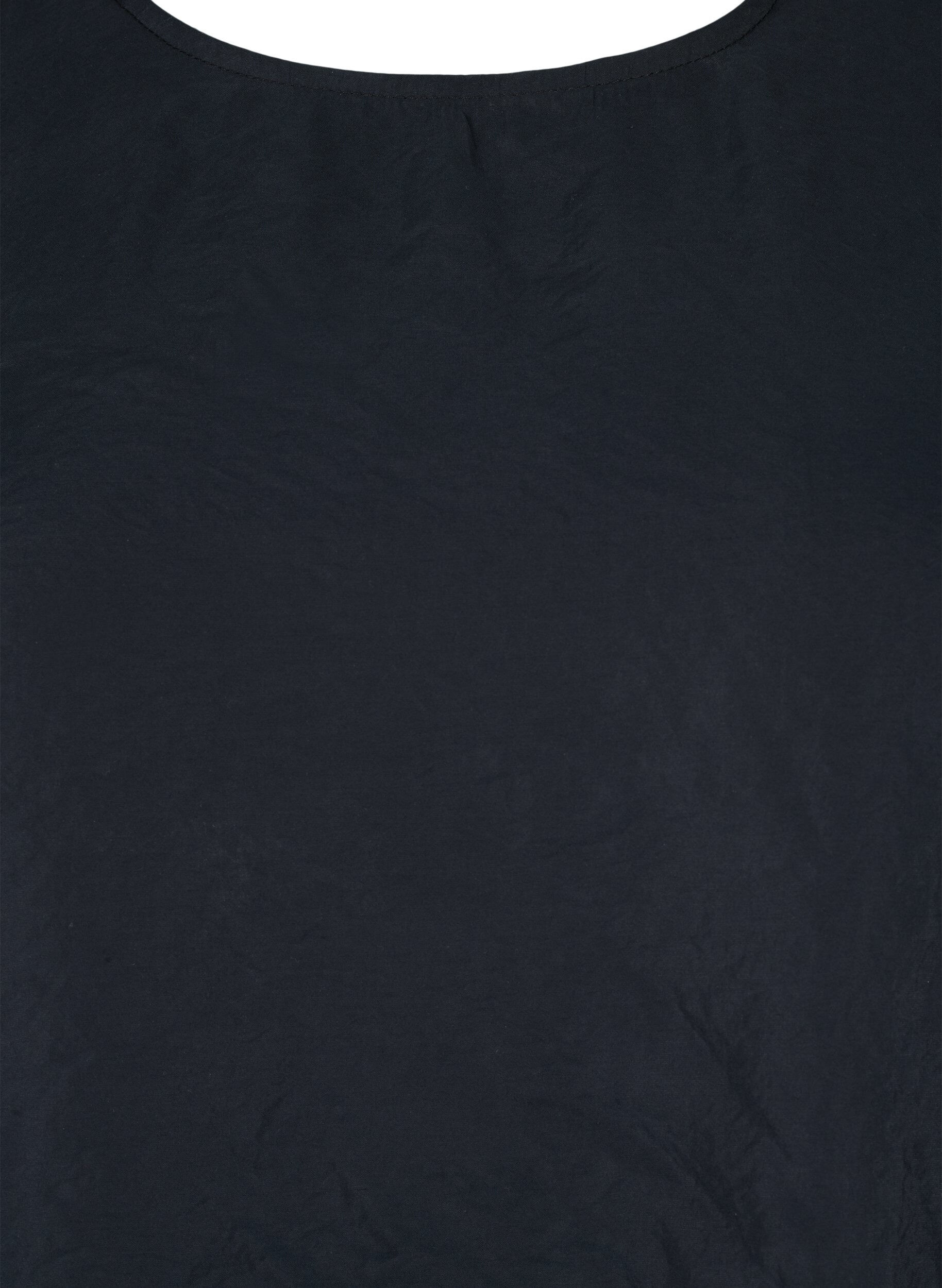 Zizzi Blouse van Tencel&trade; Modal met geborduurde details, Black, Packshot image number 2