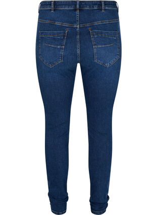 Super slanke Amy jeans met hoge taille, Blue denim, Packshot image number 1