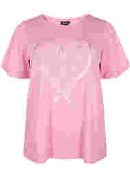 FLASH - T-shirt met motief, Begonia Pink