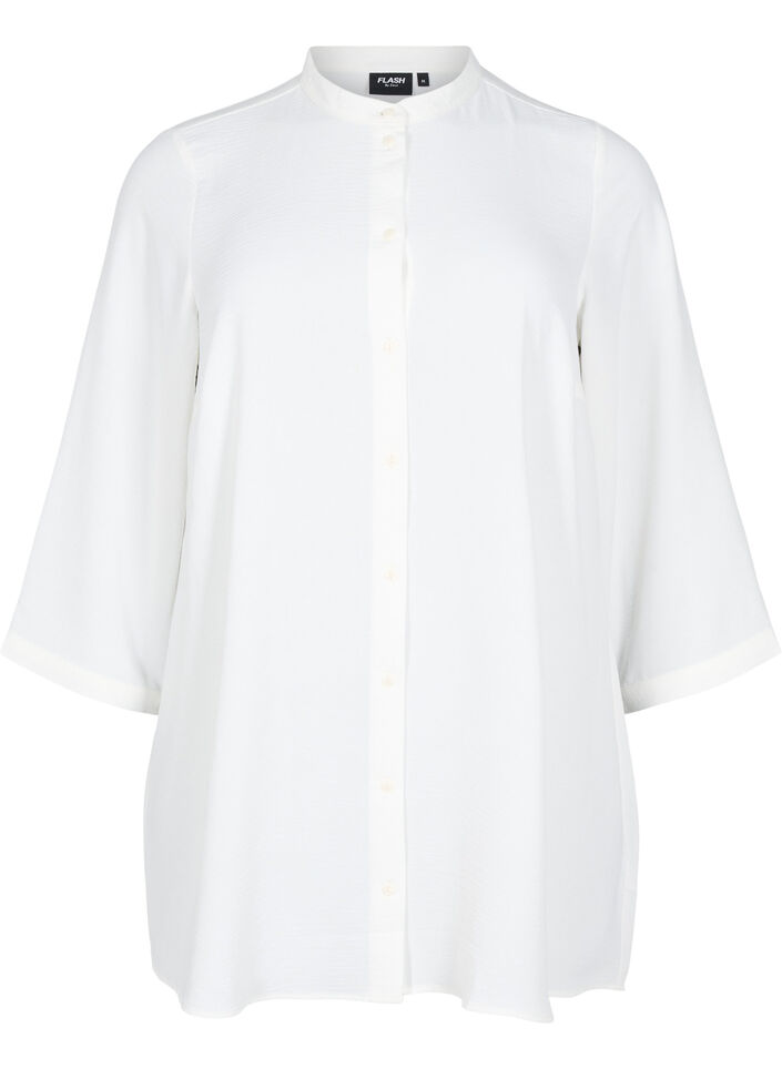 Tuniek met 3/4 mouwen, Vanille, Packshot image number 0