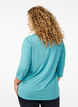 Sporttop met 3/4 mouwen, Blauw, Model image number 2