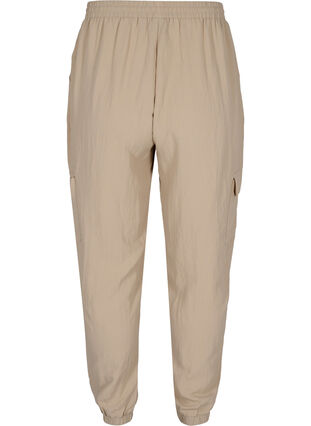 Losse viscose broek met grote zakken, Oxford Tan, Packshot image number 1