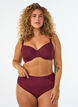 Voorgevormde beugel-bh met kant en U-rug, Rood, Model image number 1
