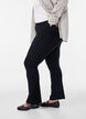 Flared jerseybroek, Zwart, Model image number 3