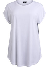 Nachtjapon met korte mouwen en tekstopdruk, 