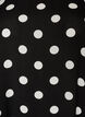 Jurk van viscose met coupenaad, Zwart, Packshot image number 2